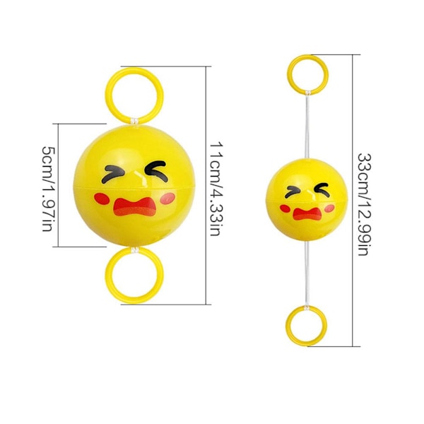 Roterande Lysande Visselpipa Flygande Boll Leksak Dragande Svänghjul Blixt Barn Visselpipa Boll duckling 1pcs