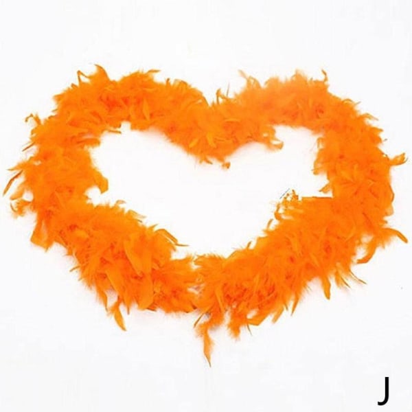 Bröllopsfest Hen Night Feather Boa Strip Fluffy Craft Nice Fanc orange 1pcs