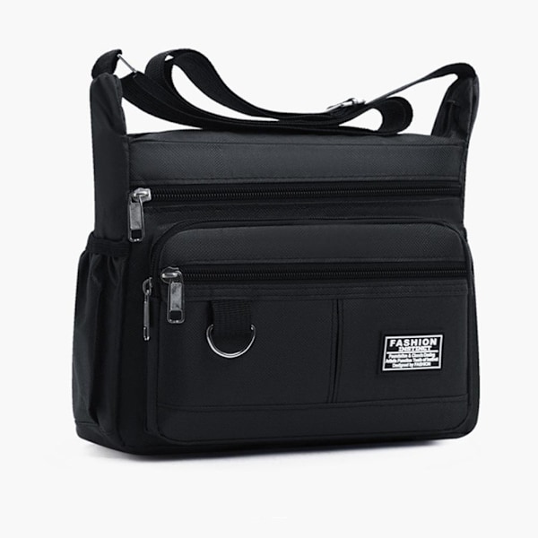 2025 Ny herrväska Stor Kapacitet Casual Business Herr Multi Enkellager K9B5 Black One size