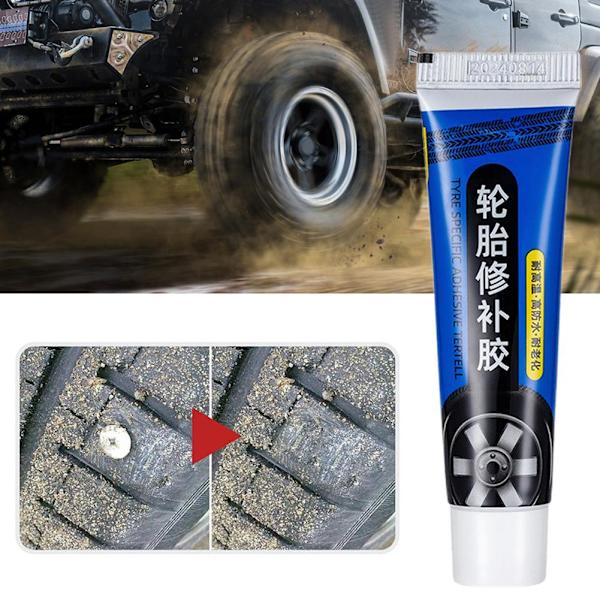 60ml Bil Däck Reparation Fyllning Förstärkning Starkt Lim Vattentätt Slitstarkt H8C2