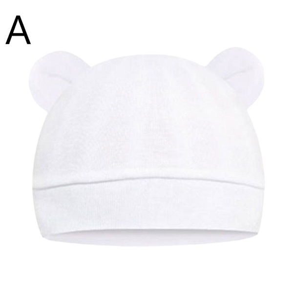 Nyfödd Baby Mössa Prematur Pojkar Hattar Söt Baby Björn Hatt O9m8  White One size