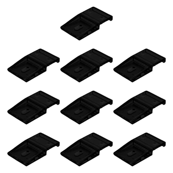 3/5/10 st Ljusslinga Monteringsklämma LED Fäste Hållare Kabelorganiserare Hom I4C8 transparent 10pcs