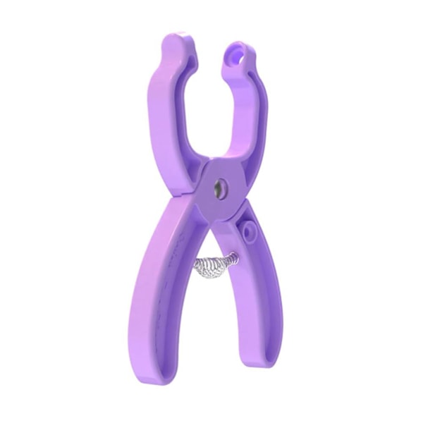 Säkerhetsögonverktyg för virkning, tång för att fästa säkerhetsögon, snabba docktillverkningsmaterial, ögonknäppare virkverktyg, fyllning Purple 1pcs