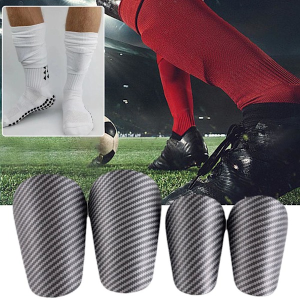 Mini Fotboll Benskydd Slitstark Ben Skydd Fotboll Lättvikt Träning Portabel P9h4 blackS XS