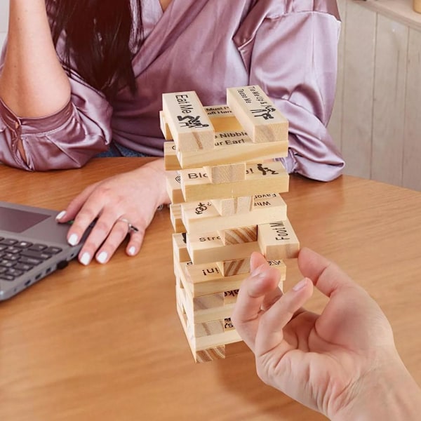Fgbetcv Dirty Block Tower-spel för vuxna, parspel för vuxna