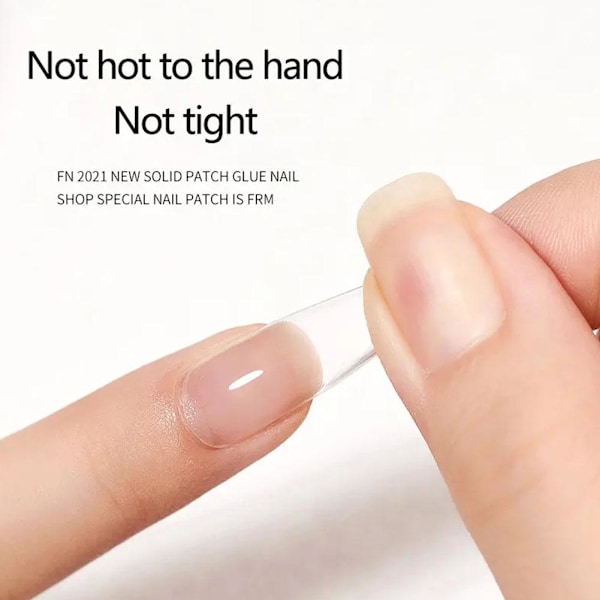 10ml Solid Nagelspetsar Gel Solid State Chip Limverktyg Snabbtorkande Solid Gel Falska Naglar Q6e5