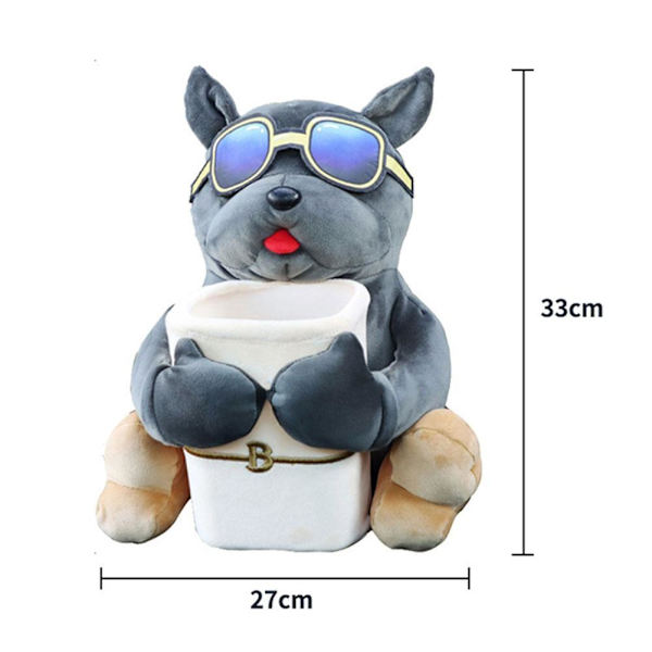 Mjuk Plysch Bil Tissue Box Papperskorg Soptunna Bil Armstöd Ny UK Förvaring V6C5 A as shown