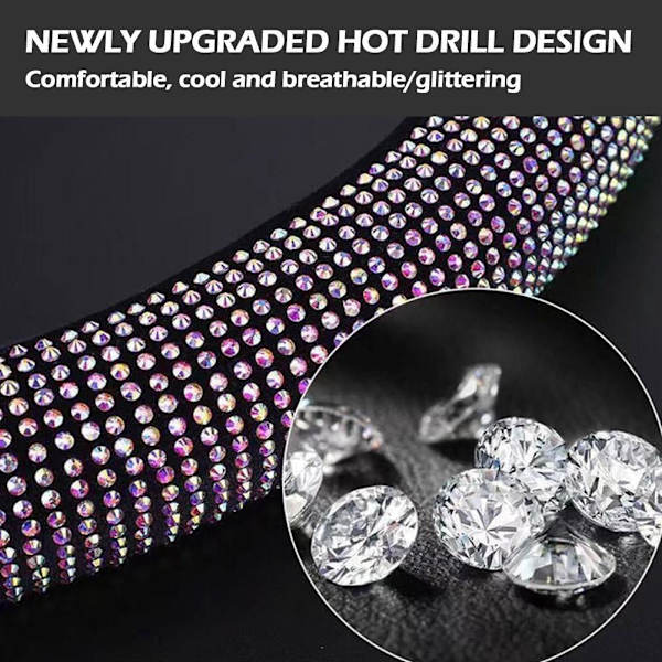 Shering Bling Strass Ratt Skydd med Kristallglitter^ A0A5 C6I8 Color diamond 37-39cm