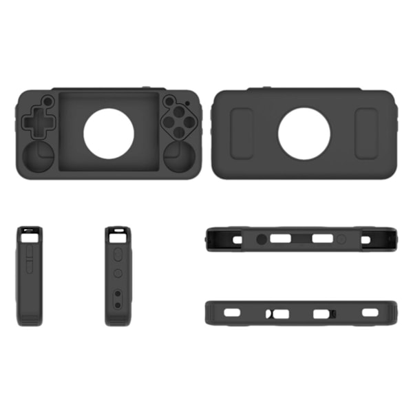 Användbart silikonskyddsfodral för RG35XX/RG35XX Plus spel/konsol--- Y2Y0 black For ANBERNIC RG35XX H