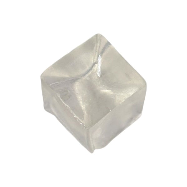 TPR Mini Mochi Ice Block Stressboll leksak Anti Stress Squishy Tra transparent onesize