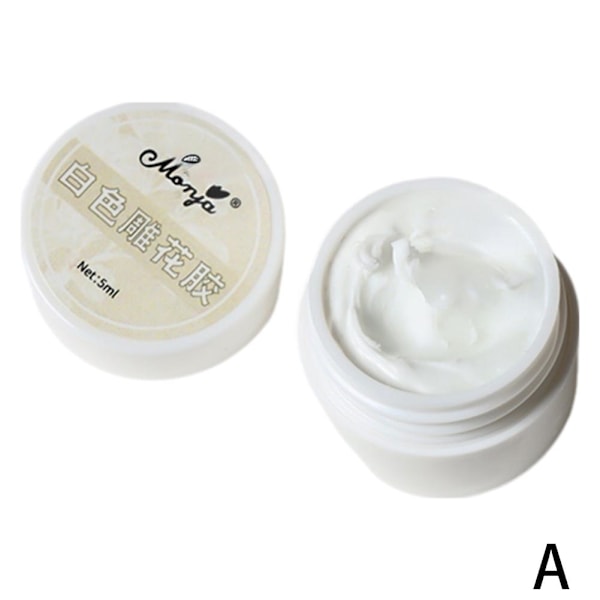 Nagel Skulpteringslim Vitt Skulpteringslim Mjukt Godis Icke-klibbigt Enkelt  white 5ml