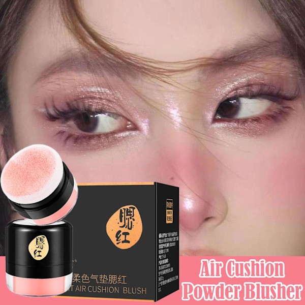 Hudvänlig Mjukfärgad Med Mjuk Luftkudde Rouge Puder Blush C7l2 01 # Coral Red 5g