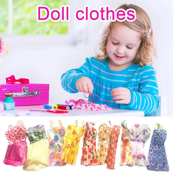 Dockkläder Mode Vardaglig Klassisk Klänning Leksaksgåvor Till Barn Flickor 30cm Dockkläder E2