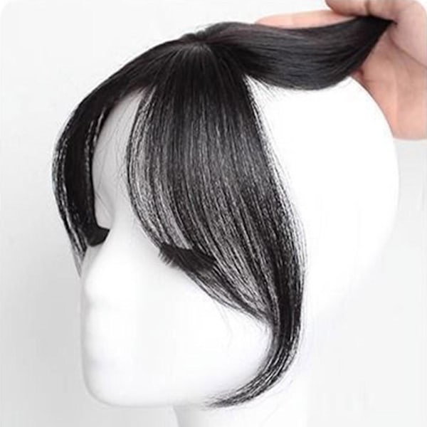 Eight Bangs Damperuk 3D Huvud Tunn Sektion Medium Simulerad Lugg Peruk Delad A0H8 natural black one size