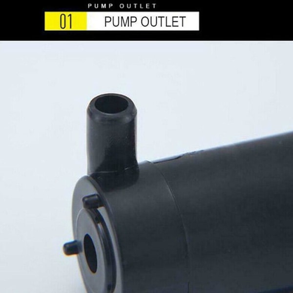 USB-driven Låg Ljudnivå Mikro Mini Pump Mini Vattenpump Akvarium Fisk 2-3l/min S9z5