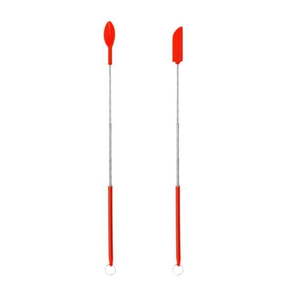 PULUN Mini Silikon Spatlar Skrapor Utbyggbar Slicker Sked C black knife + spoon