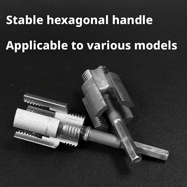 Integrerat gängverktyg för rör, invändigt och utvändigt, 1/2'' och 3/4'' vattenrör, integrerad gängare, elektrisk borrkompatibel 25mm threadB One size