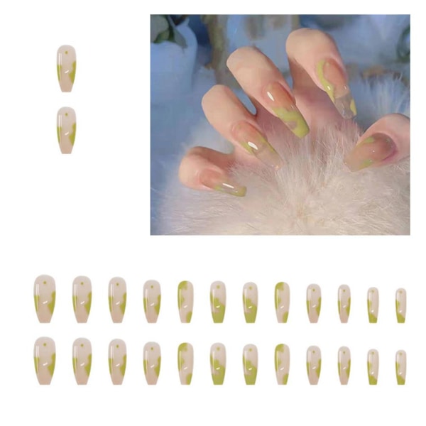 Fake Wearing Nail Enhancement Patches Extended Nail Jelly Gel A485 one-size