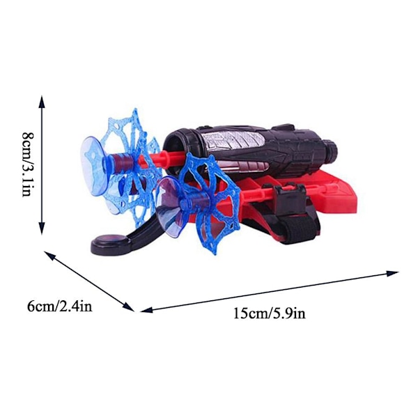 Spider-Man Handske Nät Skytt Dart Blaster Launcher Barn Kostym Leksak Spiderman