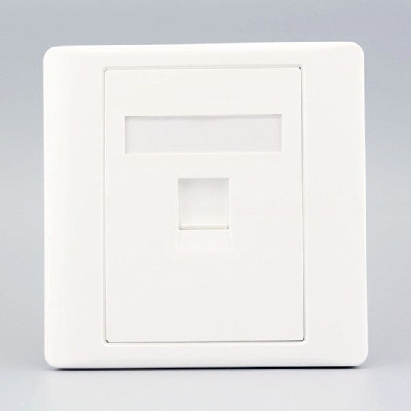 LAN CAT6 Uttag Vägguttag Nätverk Ethernet Panel Frontplatta RJ45 H3O9 whiteB 86mm*86mm