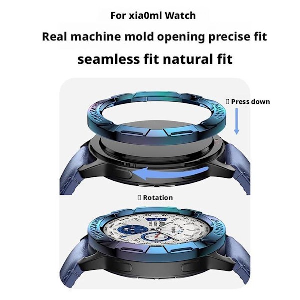 Ersättningsram Metallram Tillbehör för Xiaomi Watch S4 Scale Silver one size
