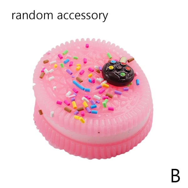Simulering M Böna Sandwich Kex Kläm Leksak Dekompression Ve Black M 1pcs random
