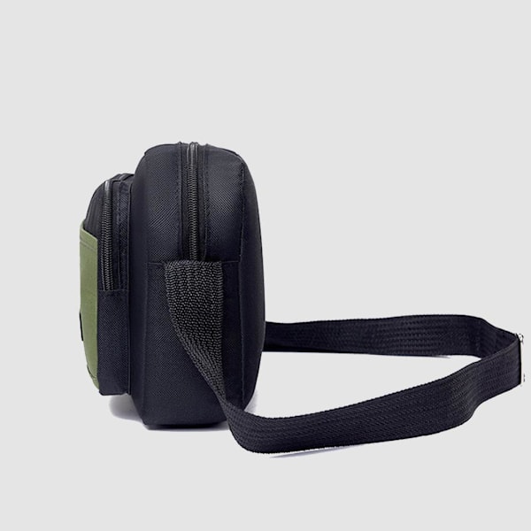 2025 Ny Herr Casual Axelväska Vattentät Oxfordväska Tyg All-match Crossbody Trendig M3o6 Black One size