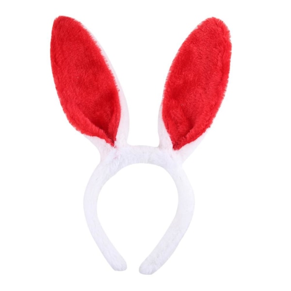 Bunny Ears Pannband Söt mjuk plysch Easter Rabbit Ears Rabbit Ea white 16*14cm