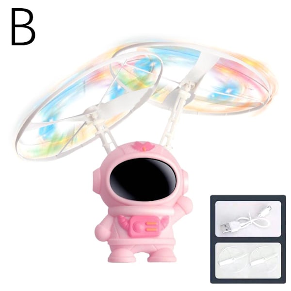 Induktionsflygplan Leksaker Gyroskopisk Upphängning Induktionsflygande Leksak Pink 1set