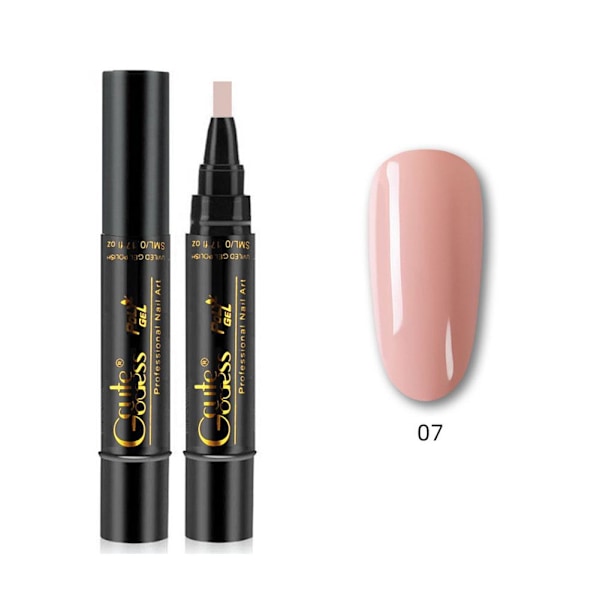 3-i-1 Professionell Ett Steg Hållbart Nagellack Glitter Q-07 1pcs