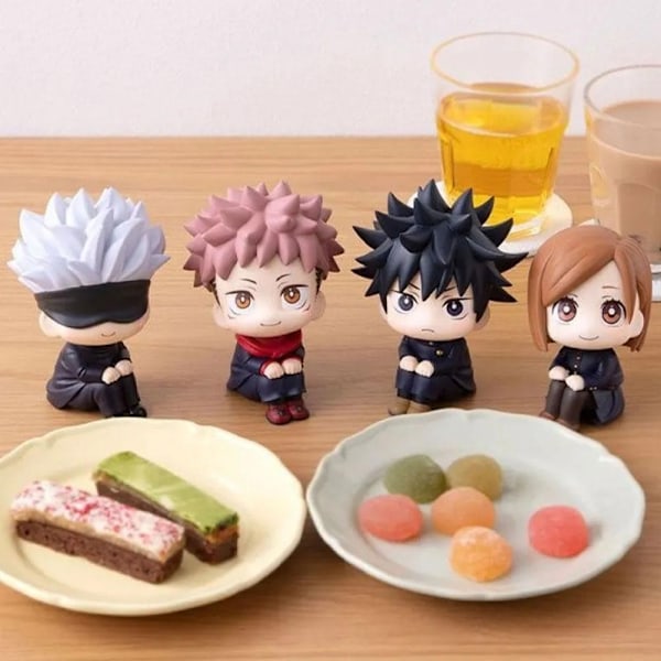 Mini Jujutsu Kaisen Gojo Satoru Kugisaki Tecknad Figur Actionfigur Modell Söt Anime Skrivbord N3V6 C 10cm