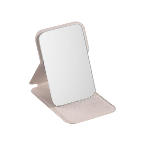Sminkspegel Högupplöst Bordsställ Spegel Handhållen Vikbar Sminkspegel Portabel Lättvikt Kompakt Kosmetisk Spegel white 10.8*7cm