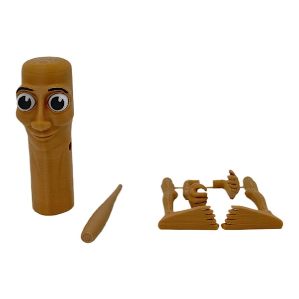 Tung Tung Tung Sahur Action Figure Dockmodell Dekor Leksak Koppar Barnpresent,, Chimpanzini Bananini 1pcs