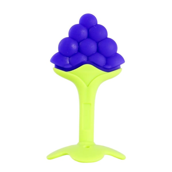 Silikon Frukt Bandleksak Tuggleksakbett Lugnande Gum Toy  grape one-size