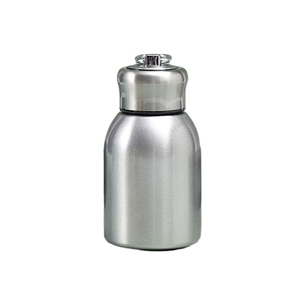 Mini Söt Vakuum Termosmugg Kompakt 304 Stål Rostfritt Med Portabel Stor Mage Design Vatten B9z1 silver onesize