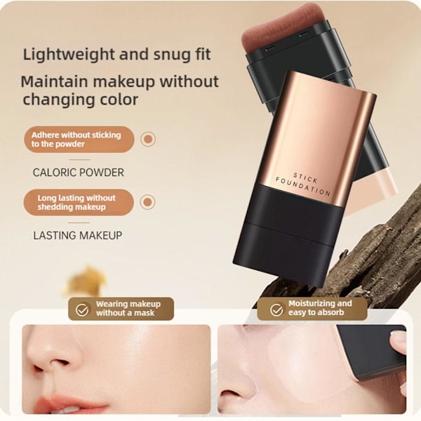 Foundation Stick Eraser Vattentät Långvarig Concealer Stick Natural color 20g