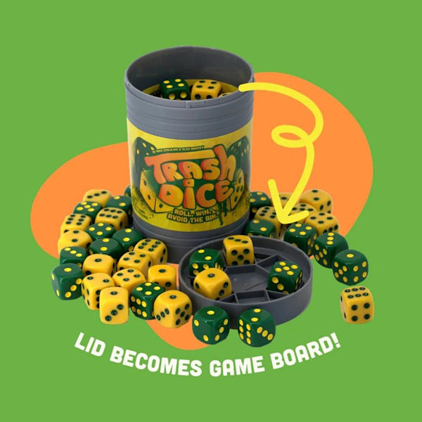 Big Discoveries Dumpster Dice - Snabbt Familjetärningsspel Kul för 4 spelare Board一 1set One size