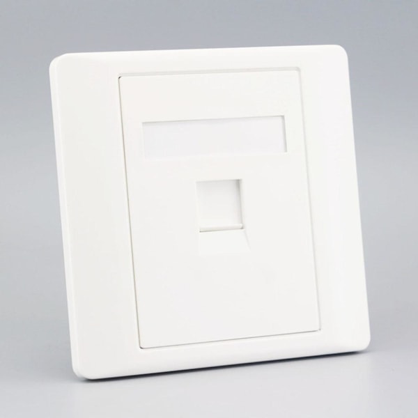 LAN CAT6 Uttag Vägguttag Nätverk Ethernet Panel Frontplatta RJ45 H3O9 whiteB 86mm*86mm