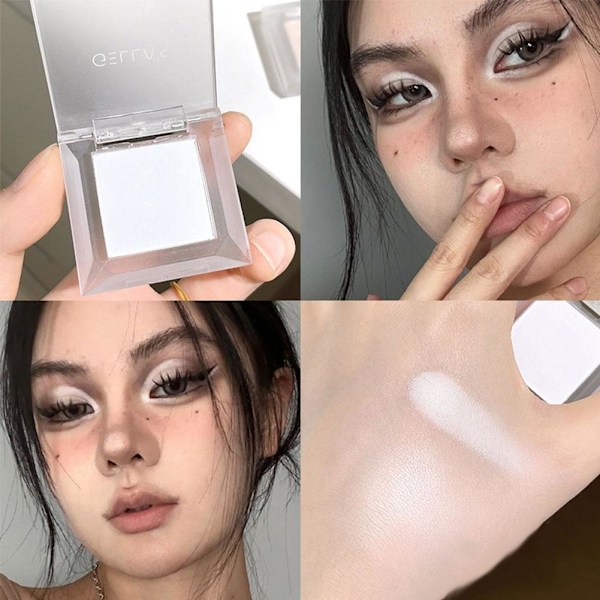 Gellas Highlighter Puder Ansiktslyster Tårkanal Ansiktsconcealer Inte Lätt Att Pudra Bort 2# 1.6g