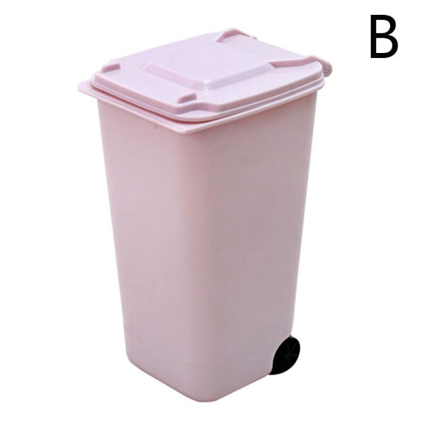 Hushållskontor Kreativ Rullande Mini Papperskorg Skrivbord Mini Avfallshink Små Soptunnor S7y0 green One-size