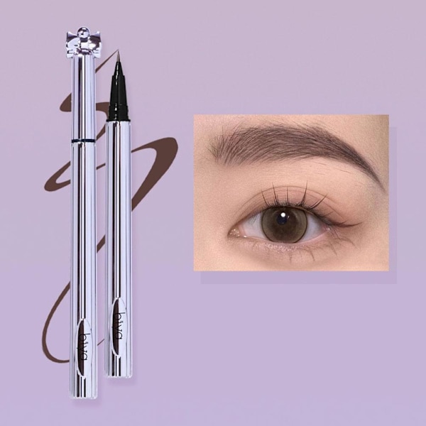 Biya Flytande Vattenfast Ögonbrynspenna Är Mycket Fin, Vattenfast Eyeliner Lätt att Sudda För Varje Vilt E3r1 101 # gray brown 800mg