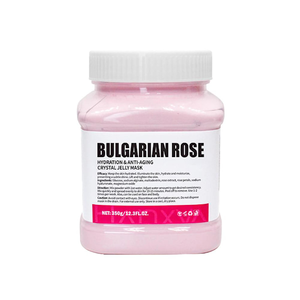 350g Återfuktande 24K Guld Mjuk Maskpulver Rosblad Kristall Gelé Maskpulver W1 Rose 1pcs