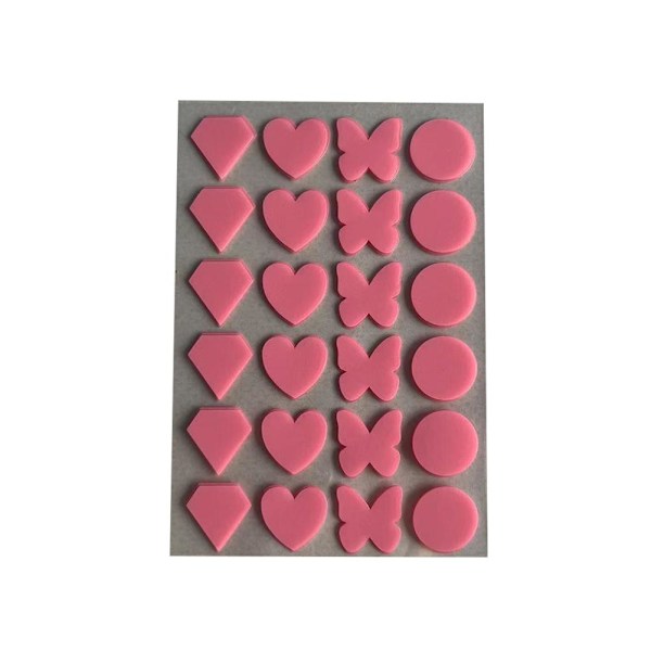 Acne Plåster Hjärtan Fjärilar Runda Plåster ч Prof U6T2 U5T8 R G4S9 pink 24pcs