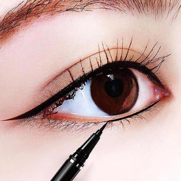 1X Kvinnor Eyeliner Flytande Eyeliner Penna Smink Vattentät Svart/Vit white One-size