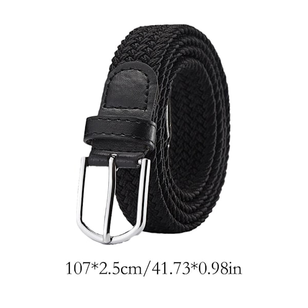 Vävt elastiskt stretchbälte i canvas för män och kvinnor, utan hål V9k1 coffee One size