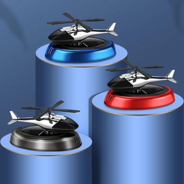 Soldriven Helikopter Luftfräschare Bil Flygplan Doftspridare Ornament♤ Red Gardenia one size