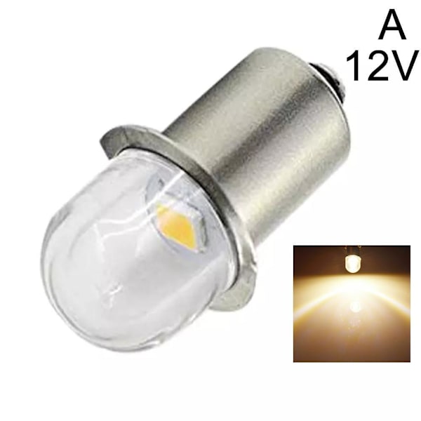 LED Mini Glödlampa 3V/12V P13.5S Super Starkt Ögonskydd Lampa Bok Q3Q5 white 3V