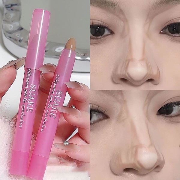 Suake Matt Highlighter Contouring Stick Nässkugga Ansiktskonturer Vattentät Naturlig Ansiktsmakeup 02 3g