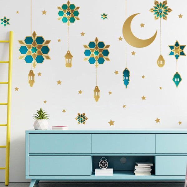 Eid Ramadan Lykta Mubarak Ornament Islamisk Fest Hängande