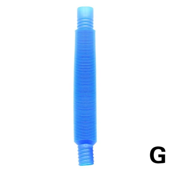 【COD】 Pop Tubes Fun Pull För barn Stretch Bend Buil Connect Toy P sky blue 19